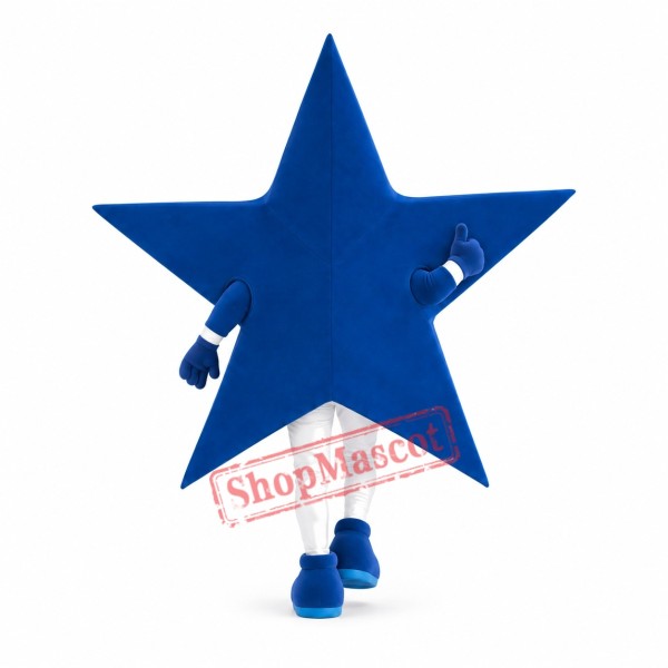 Happy Lightweight Blue Star Mascot Costume Happy Lightweight Blue Star Mascot Costume