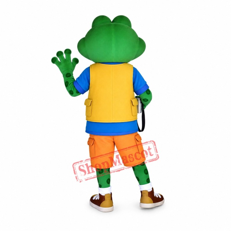 Camera Frog Mascot Costume