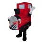 Red Locomotive Mascot Costume