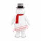 Cute Christmas Snowman Mascot Costume Cute Christmas Snowman Mascot Costume