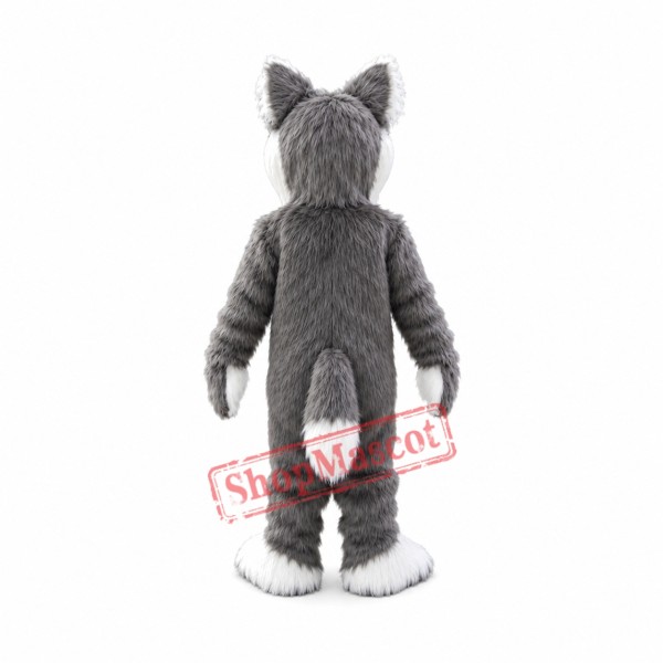 Realistic Husky Mascot Costume Realistic Husky Mascot Costume