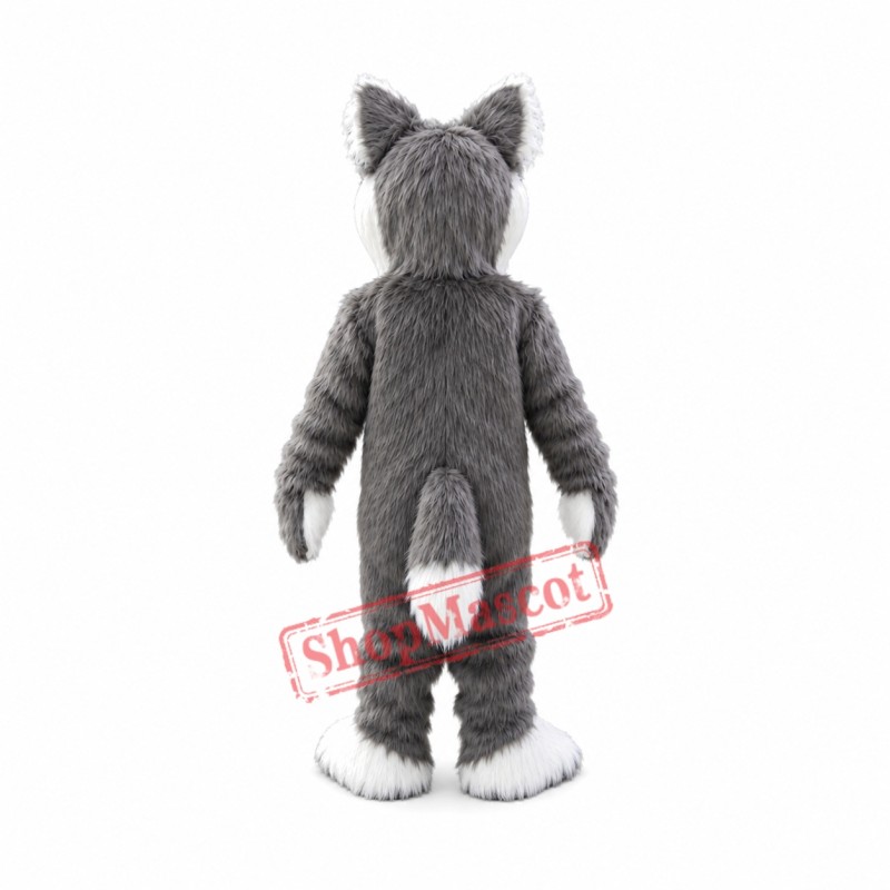 Realistic Husky Mascot Costume Realistic Husky Mascot Costume