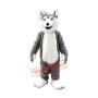 Realistic Husky Mascot Costume