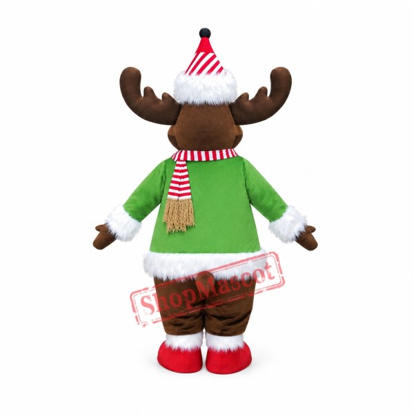 Realistic Xmas Reindeer Mascot Costume Realistic Xmas Reindeer Mascot Costume