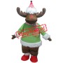 Realistic Xmas Reindeer Mascot Costume