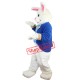 Blue Bunny Mascot Costume Suit Rabbit Custom Fancy Dress