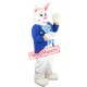 Blue Bunny Mascot Costume Suit Rabbit Custom Fancy Dress