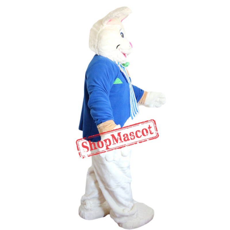 Blue Bunny Mascot Costume Suit Rabbit Custom Fancy Dress