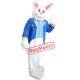 Blue Bunny Mascot Costume Suit Rabbit Custom Fancy Dress