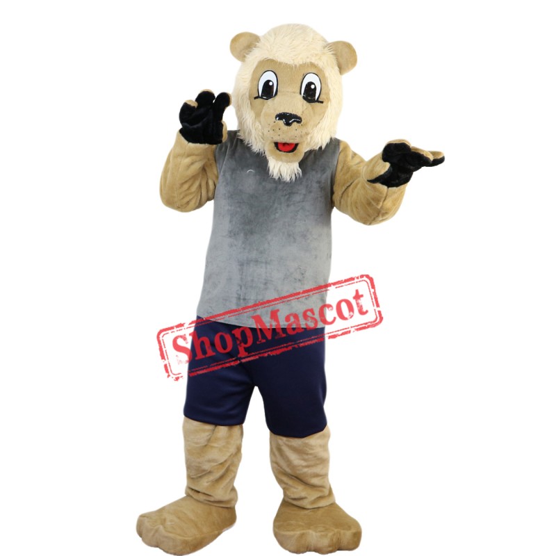 Hot Sale Lion Mascot Costume Adult Size Fancy Dress Suit Free Shipping