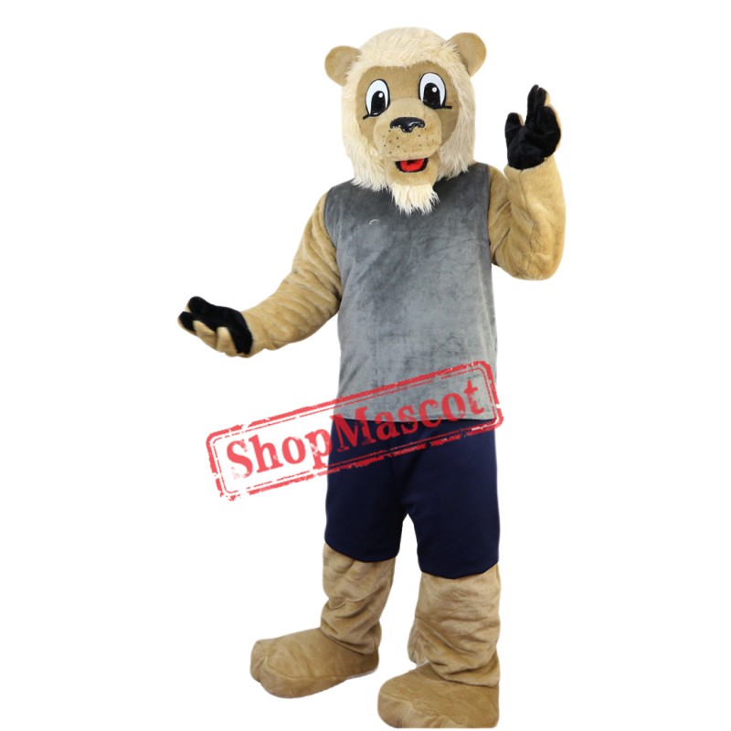Hot Sale Lion Mascot Costume Adult Size Fancy Dress Suit Free Shipping