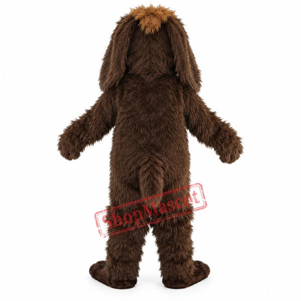 Brown Long Fur Dog Mascot Costume Brown Dog Costume For Sale Brown Long Fur Dog Mascot Costume Brown Dog Costume For Sale