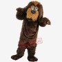 Brown Long Fur Dog Mascot Costume Brown Dog Costume For Sale