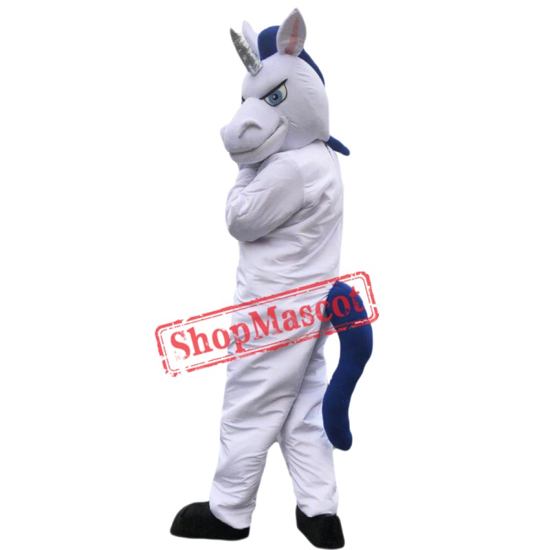 Hot Sale White Muscle Unicon Mascot Costume Custom Fancy Costume Unicon Costume
