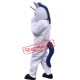 Hot Sale White Muscle Unicon Mascot Costume Custom Fancy Costume Unicon Costume