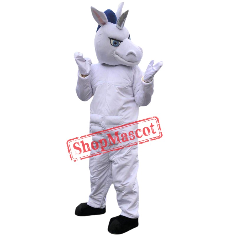 Hot Sale White Muscle Unicon Mascot Costume Custom Fancy Costume Unicon Costume