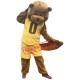 Sport Yellow Suit Beaver Mascot Costume Adult Size Fancy Dress