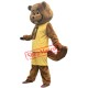 Sport Yellow Suit Beaver Mascot Costume Adult Size Fancy Dress