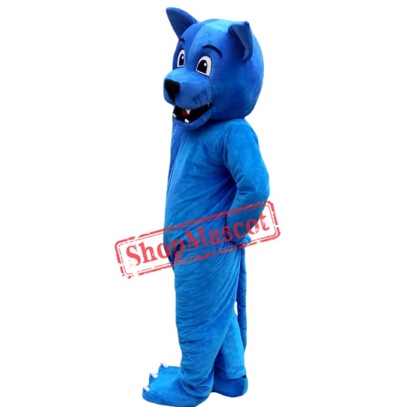 Hot Sale Blue Leopard Mascot Costume Adult Size Halloween Costume