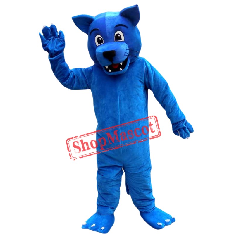 Hot Sale Blue Leopard Mascot Costume Adult Size Halloween Costume