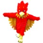 Hot Sale Red Phoenix Long Fur Mascot Costume Adult Size