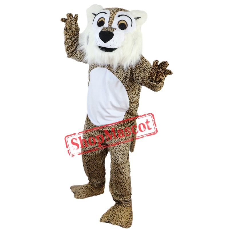 Custom Made Deluxe Fierce Leopard Mascot Costume Adult Size