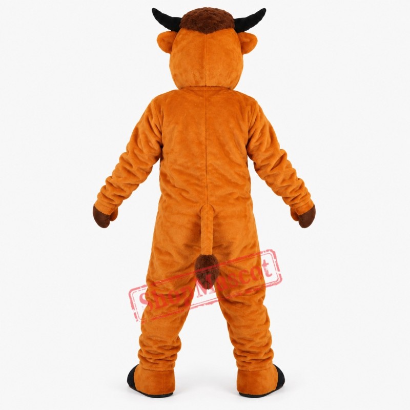 Custom Brwon Cattle Mascot Costume Adult Size Cattle Costume Custom Brwon Cattle Mascot Costume Adult Size Cattle Costume