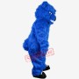 Blue Furry Bear Mascot Costume Fur Bear Costume Adult Size