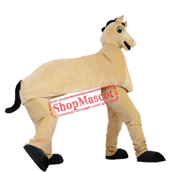 Two Man Hourse Mascot Costume Adult Size Halloween Outfit Fancy Dress Suit Free Shipping