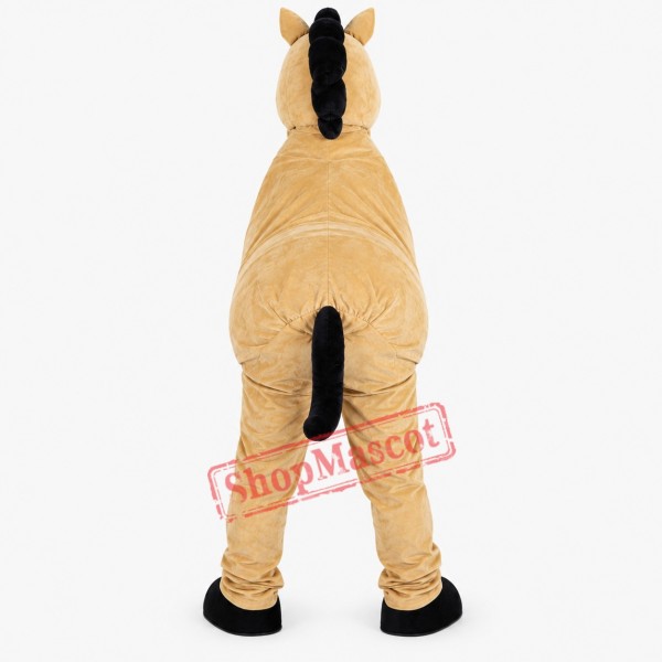 Two Man Hourse Mascot Costume Adult Size Halloween Outfit Fancy Dress Suit Free Shipping Two Man Hourse Mascot Costume Adult Size Halloween Outfit Fancy Dress Suit Free Shipping