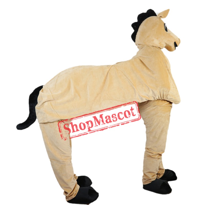 Two Man Hourse Mascot Costume Adult Size Halloween Outfit Fancy Dress Suit Free Shipping
