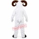 White Funny Ram Mascot Costume Adult Size Halloween White Funny Ram Mascot Costume Adult Size Halloween