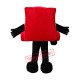 Red Car Mascot Costume Red Car Mascot Costume