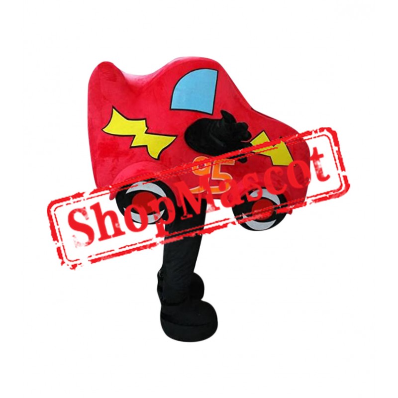 Red Car Mascot Costume