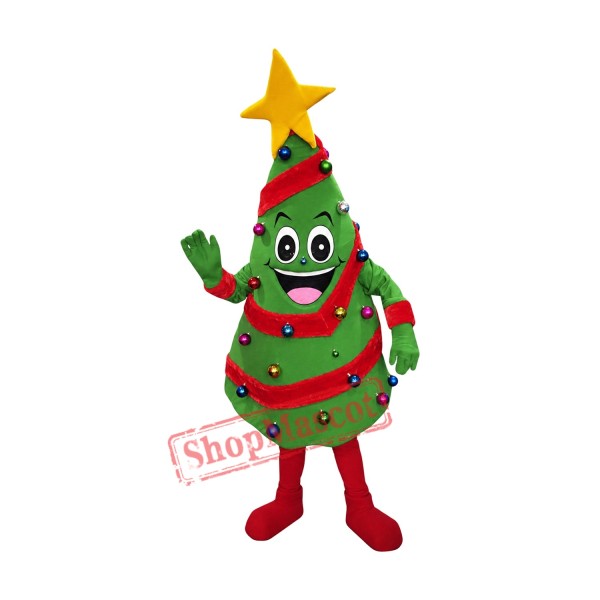 Superb Christmas Tree Mascot Costume Superb Christmas Tree Mascot Costume