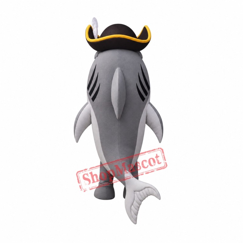 Superb Pirate Shark Mascot Costume Superb Pirate Shark Mascot Costume