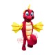 Red Seahorse Mascot Costume