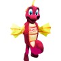 Red Seahorse Mascot Costume