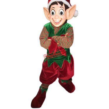 Superb Christmas Elf Mascot Costume