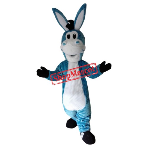 Blue Donkey Mascot Costume