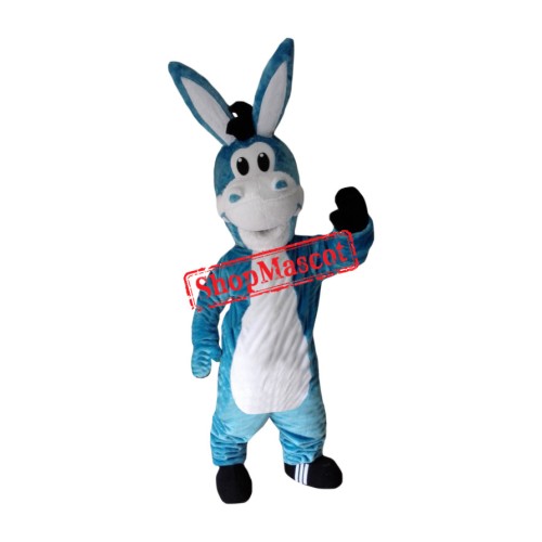 Blue Donkey Mascot Costume