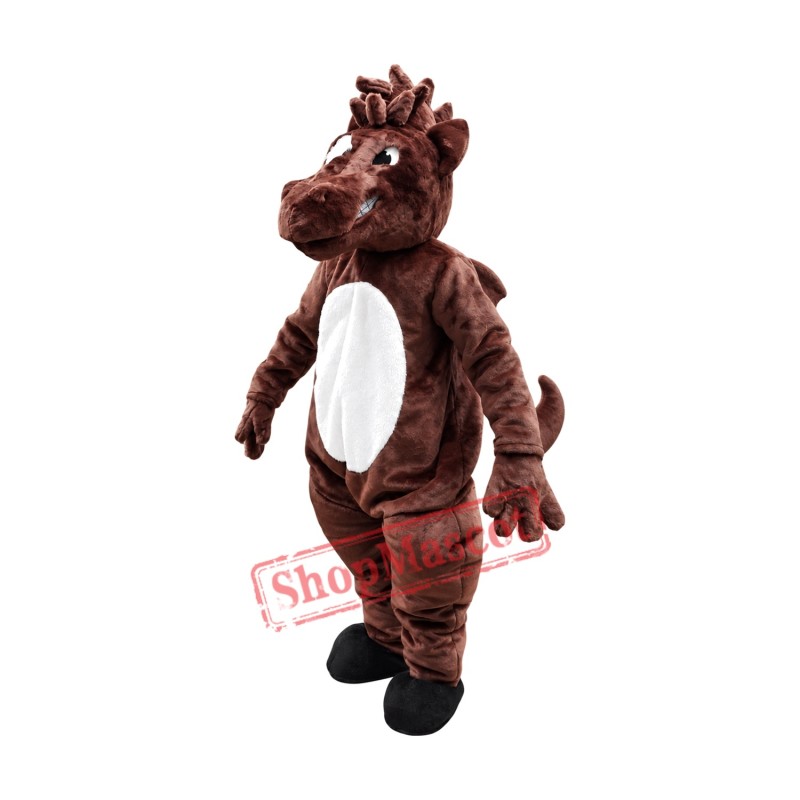 Fierce Brown Horse Mascot Costume Fierce Brown Horse Mascot Costume