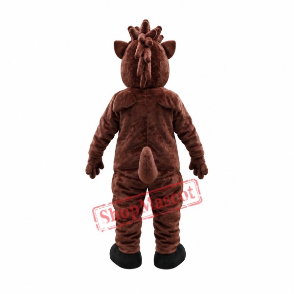 Fierce Brown Horse Mascot Costume