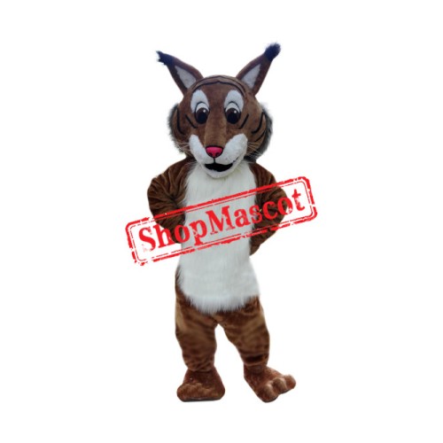 Superb Friendly Bobcat Mascot Costume