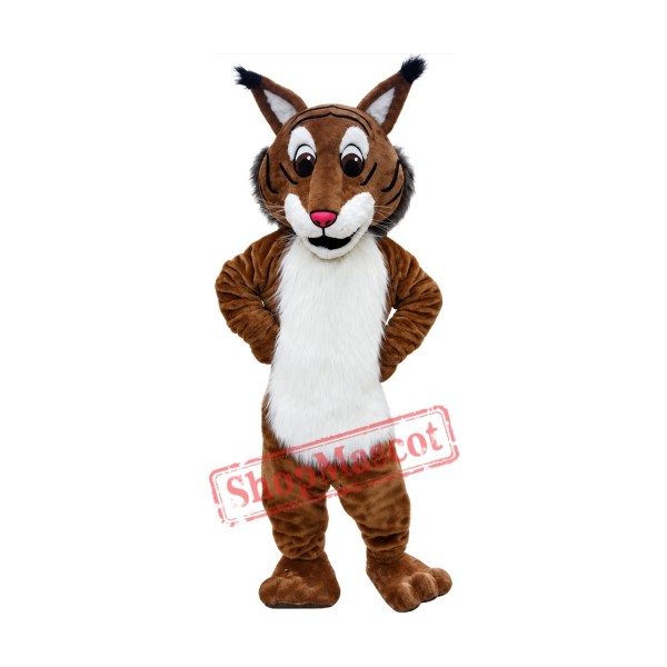 Superb Friendly Bobcat Mascot Costume