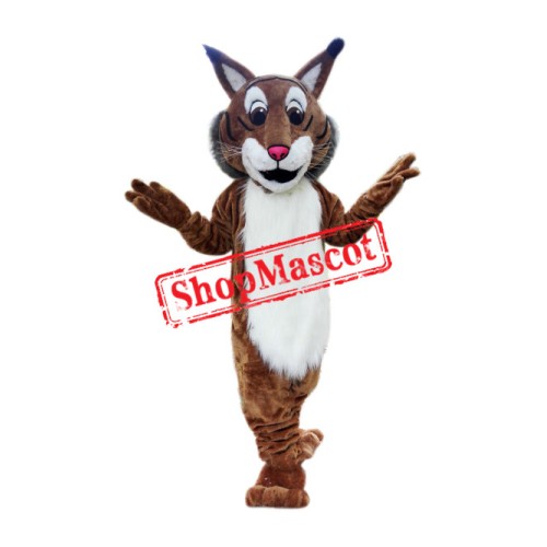 Superb Friendly Bobcat Mascot Costume