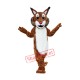 Superb Friendly Bobcat Mascot Costume Superb Friendly Bobcat Mascot Costume