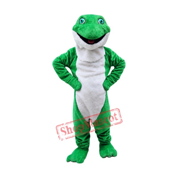 Friendly Lightweight Green Frog Mascot Costume