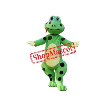 Wild Green Frog Mascot Costume