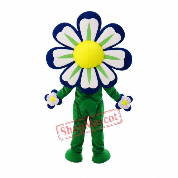 Blue Flower Mascot Costume Blue Flower Mascot Costume